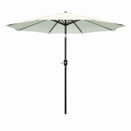 2.7m Parasol, Garden Umbrella Parasol, Canopy Outdoor, Parasol Tilting Shade with Crank, UV Protection, Suitable for Outdoor, Garden, Patio, Beach, Beige