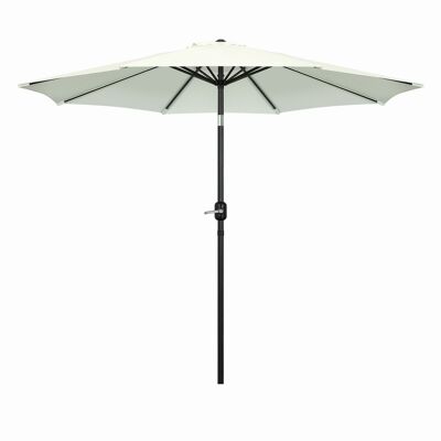 Ombrellone da 2,7 m, ombrellone da giardino, tettoia per esterni, ombrellone inclinabile con manovella, protezione UV, adatto per esterni, giardino, patio, spiaggia, beige