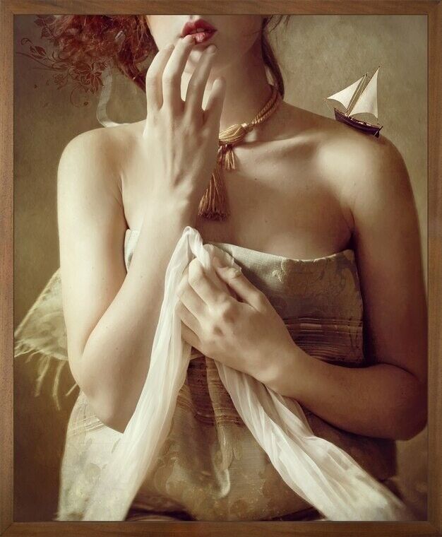 Un solitario que odia ser ... Lienzo impreso enmarcado - Mini