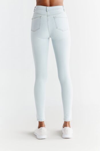 Coupe skinny pour femme, bleu glacier 4