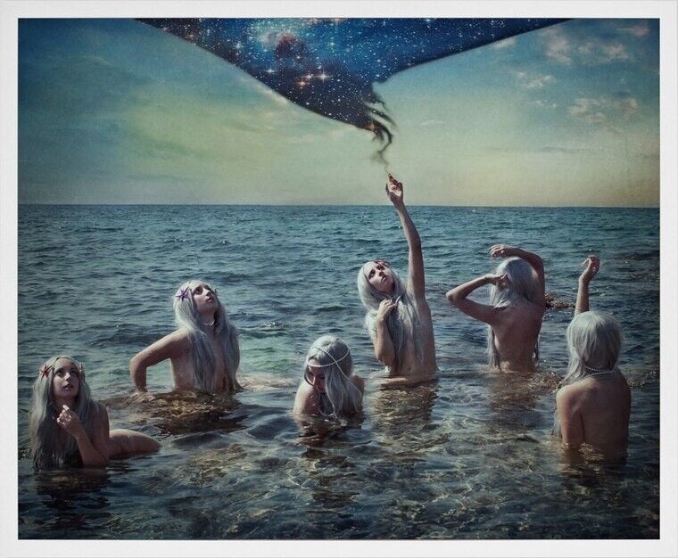 A Breach Between Dimensions Framed Printed Canvas - Medium