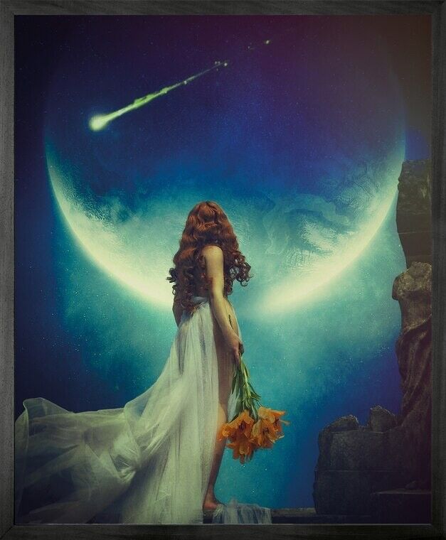 Cassandra Framed Printed Canvas - Medium