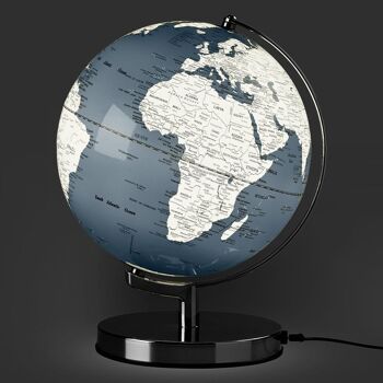 Globe lumineux 10" - Gris béton 1