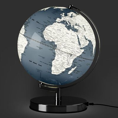Globe lumineux 10" - Gris béton
