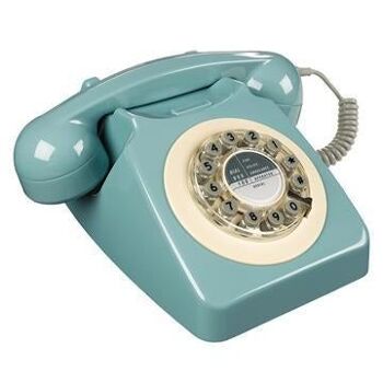 Téléphone rétro 746 bleu français 1