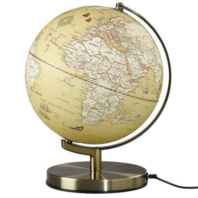 10" Light Up Globe - Vintage