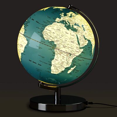 10" Light Up Globe - French Blue