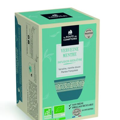 VERVEINE-MENTHE - Herboristerie - Infusettes fraicheurs x 20