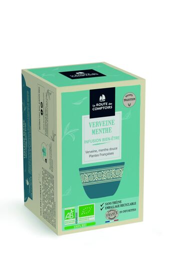 VERVEINE-MENTHE - Herboristerie - Infusettes fraicheurs x 20 1