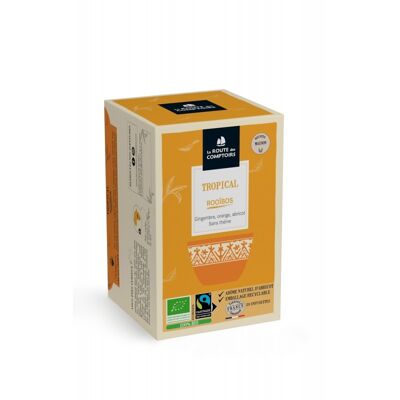 Rooibos TROPICAL - Ingwer, Aprikose, Orange - Frische Aufgüsse x 20