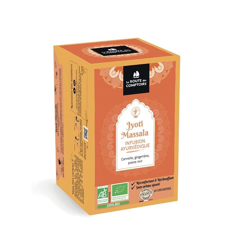 JYOTI MASSALA - Cannella, zenzero, pepe nero - Infusette fresche x 20