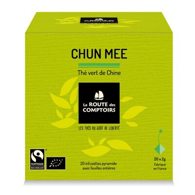 Thé vert CHUN MEE TRADITION - Nature Chine - Infusettes Pyramide X 20