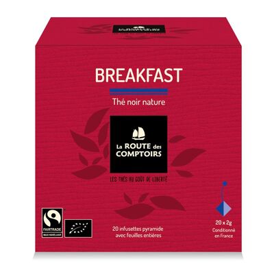 Thé noir ORIGINAL BREAKFAST - Nature Inde - Infusettes Pyramide x 20