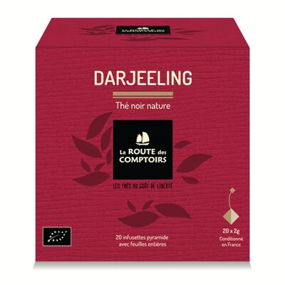 DARJEELING Té Negro - Nature India - Bolsitas de té piramidales x 20