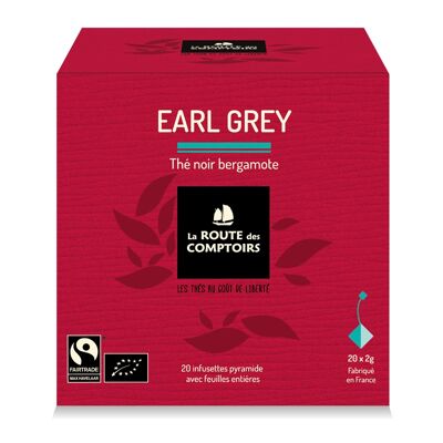 EARL GRAY Black Tea - Bergamot - Pyramid teabags x 20