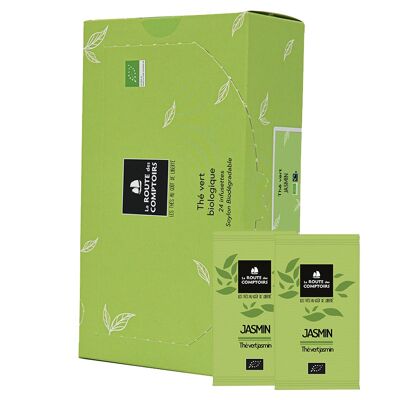 Té Verde JASMIN - Té Verde Flor de Jazmín - Dispensador de 24 Pads Sobreenvasados