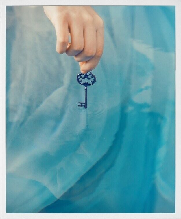 The Key Framed Printed Canvas -Medium