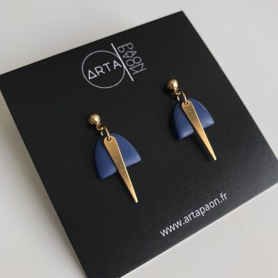 Boucles d’oreilles Kali – Bleu