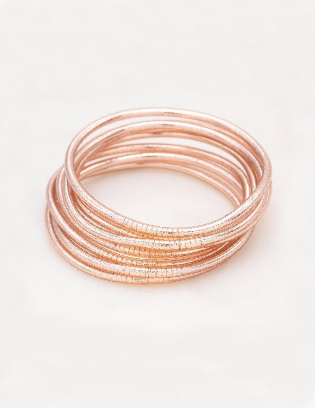 Raffinato braccialetto buddista senza mantra taglia S -Champagne