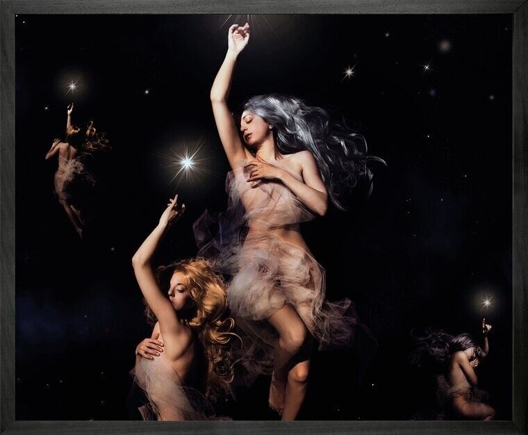 Tela stampata incorniciata con stelle appendiabiti -Large