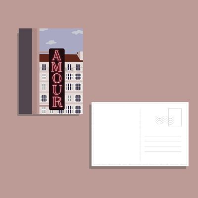 Postkarte "Hotelliebe"