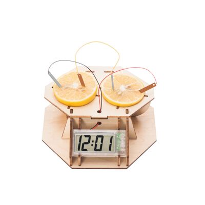 Kit de construcción Set de experimentos Lemon clock- Science Kit