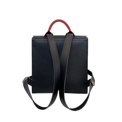 Backpack “Verbena” small – black/red details
