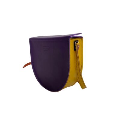 Handbag ”Notrele” – blue/yellow/brown