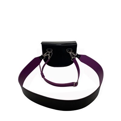 Mini bag “Notrele” – black/purple