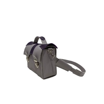 Handbag “Tarragon” mini – grey/purple