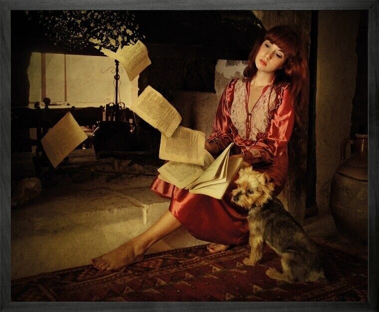 The Moment of Change is.... Framed Printed Canvas -Medium