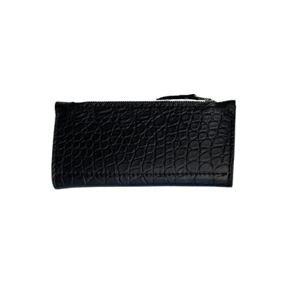 Wallet “Quickthorn” – matte black reptile