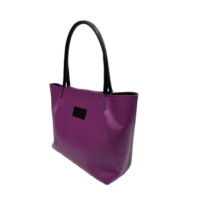 Tote bag “Windflower” – purple/black details