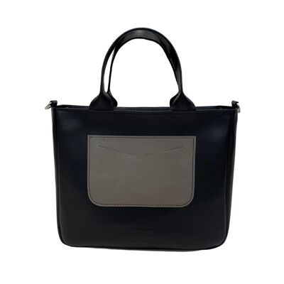 Handbag “Vanilla” – black/grey