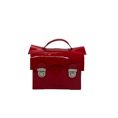 Handbag “Tarragon” mini – red lacquered