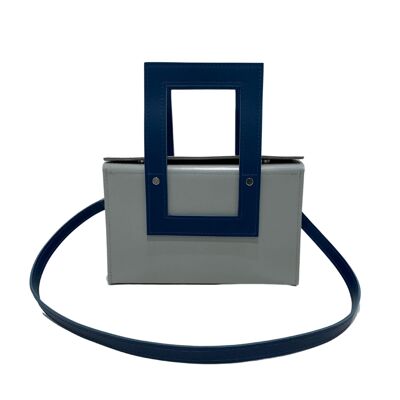 Handbag „Sandalwood“ – mint/dark blue