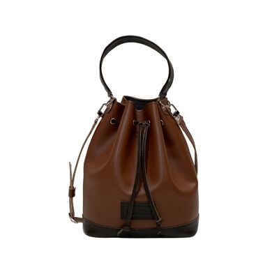 Handbag „Myrtle” small – maroon/dark brown