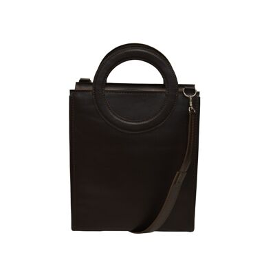 Handbag “Buttercup” – dark brown