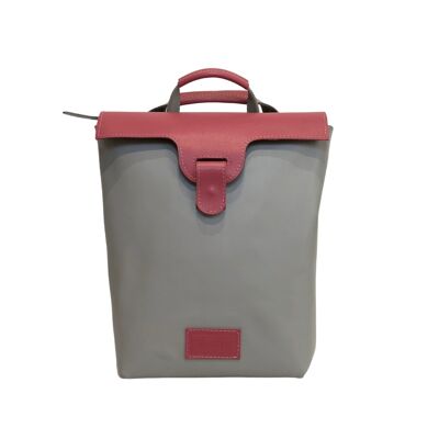 Backpack “Lucerne” – grey/pastel red