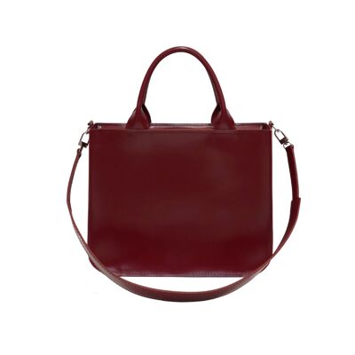 Handbag “Cacao” – burgundy
