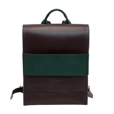 Backpack “Bilberry” – dark cherry/green