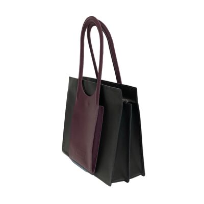 Handbag “Aronia” – black/purple
