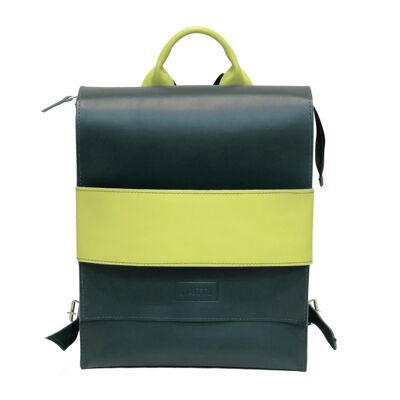 Backpack “Bilberry” – dark green/light green details
