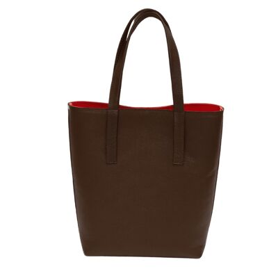 Tote bag “Coffee bean” – brown texturised