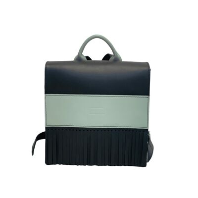 Backpack “Verbena” small – black/mint green
