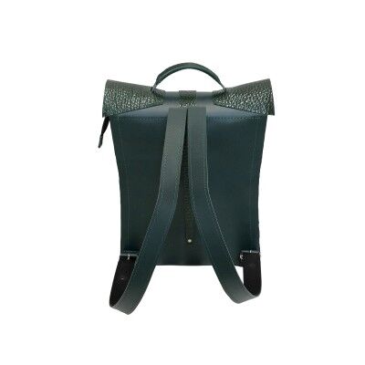 Backpack “Tarragon” – green/green texturised details