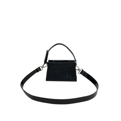 Handbag “Melissa” – black reptile