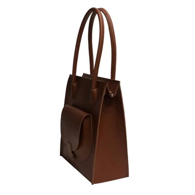 Handbag ”Almond” medium – maroon