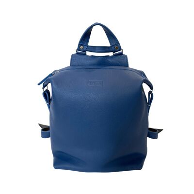 Backpack “Agave” – blue texturised