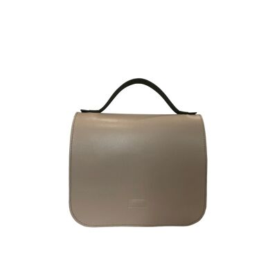 Handbag “Heath” – nude/green/grey reptile
